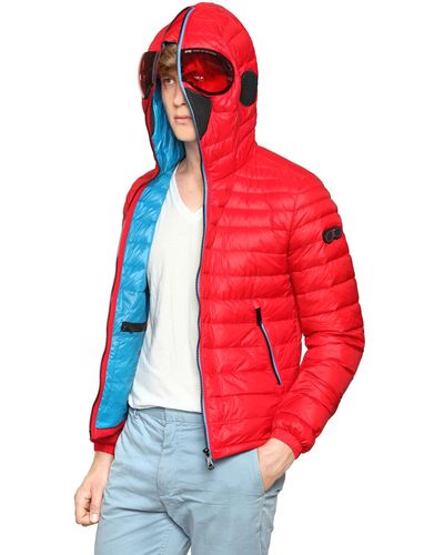 Ai Riders On The Storm Total Zip Up Light Weight Down Jacket - Red