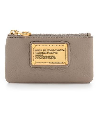 Marc By Marc Jacobs Classic Q Key Pouch Cement - Brown