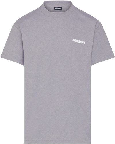 Jacquemus T-shirt à logo imprimé - Gris