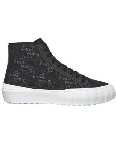 Fendi Fabric High-tops - Black