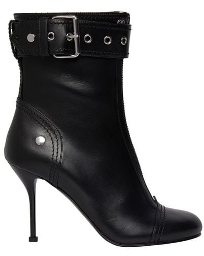 Alexander McQueen High Heel Boots - Black