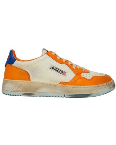 Autry Super Vintage Low-top Sneakers - Orange