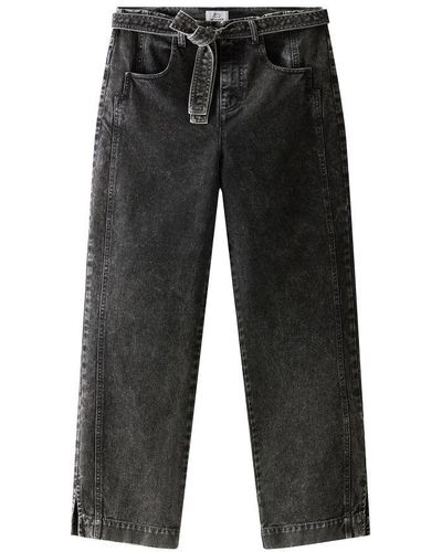 Woolrich Jeans With Removable Belt - Grey