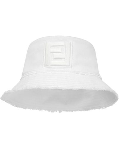 Fendi Bucket Hat - White
