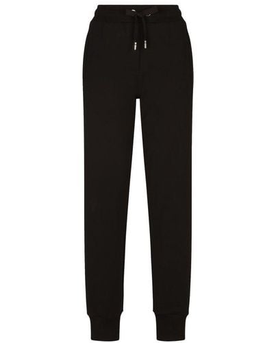 Dolce & Gabbana Jersey Jogging Pants - Black