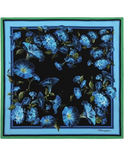 Dolce & Gabbana Tuch aus Twill (50 x 50) - Blau