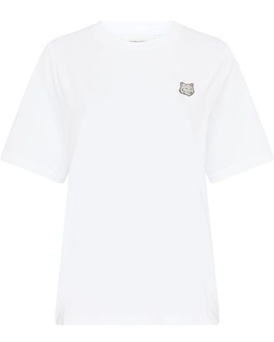 Maison Kitsuné Bold Fox Head Patch Comfort T-shirt - White