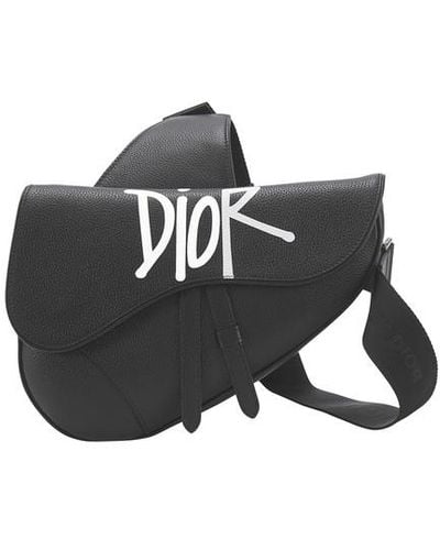 Dior And Shawn Saddle Bag - Black