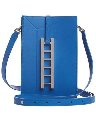 Mark Cross Climb The Ladder Crossbody - Blue