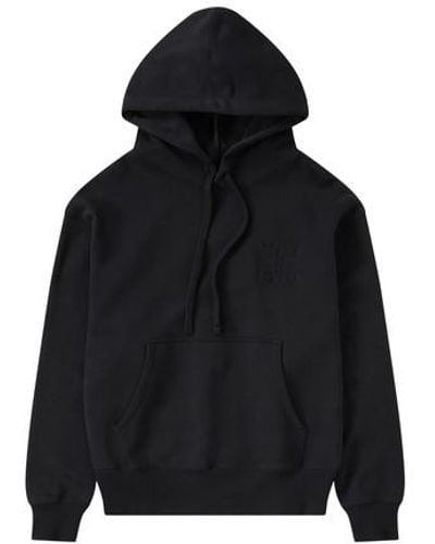 Closed Boxy Hooded Sweatshirt In Cotton - Black