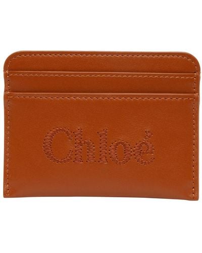 Chloé Sense Cardholder - Brown