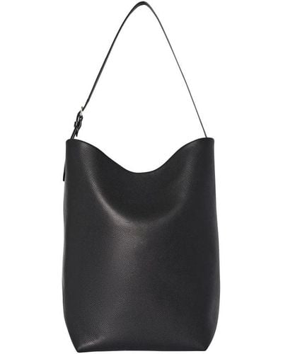 The Row N/s Park Tote Leather Shoulder Bag - Black