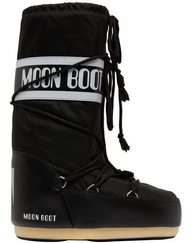 Moon Boot Icon Nylon Boots - Black
