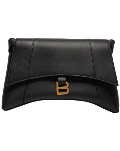 Balenciaga Medium-sized Downtown Shoulder Bag - Black