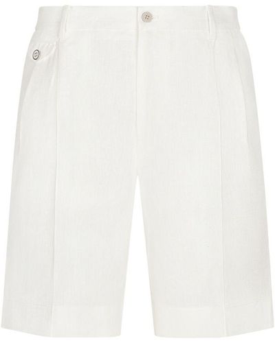 Dolce & Gabbana Linen Shorts - White