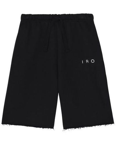 IRO Fleece-Shorts Liono - Schwarz