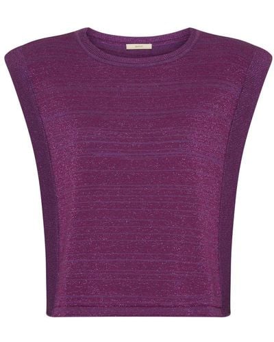 Sessun Lando Luz Sleeveless Sweater - Purple
