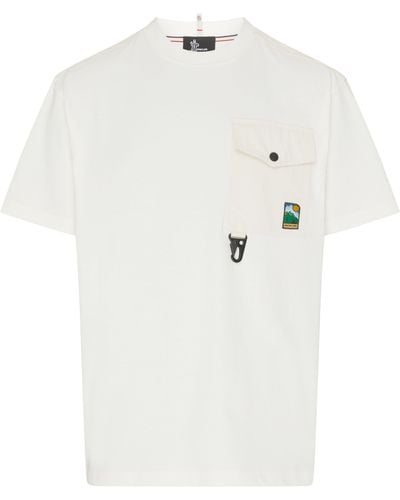 3 MONCLER GRENOBLE T-shirt manches courtes - Blanc