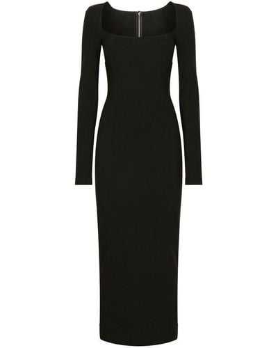Dolce & Gabbana Long-sleeved Dress - Black
