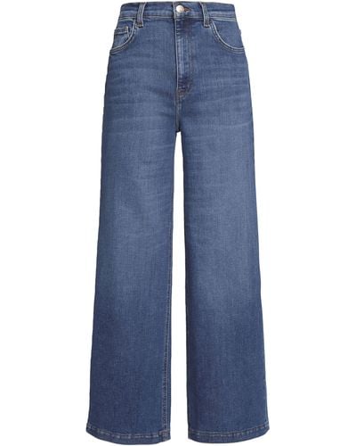 Current/Elliott Wide-Leg-Jeans The Pioneer - Blau
