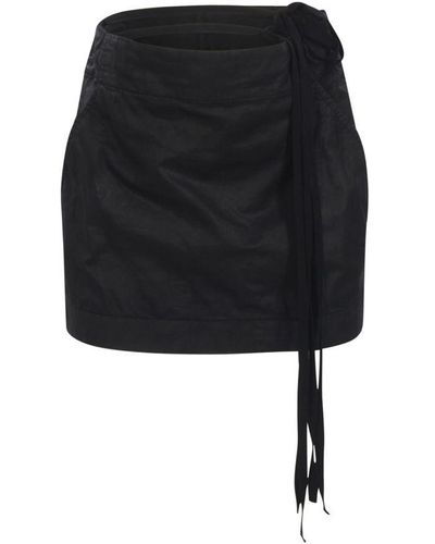 Ann Demeulemeester Magdalena Slouchy Waist Mini Skirt - Black