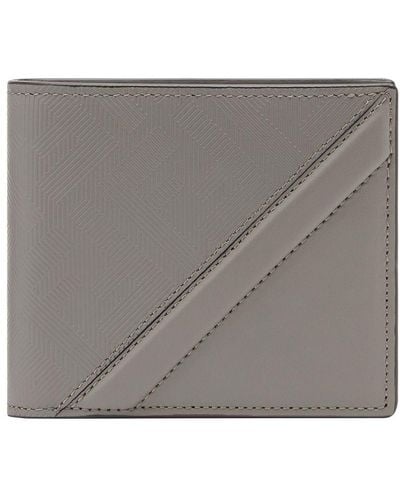 Fendi Shadow Diagonal Wallet - Gray