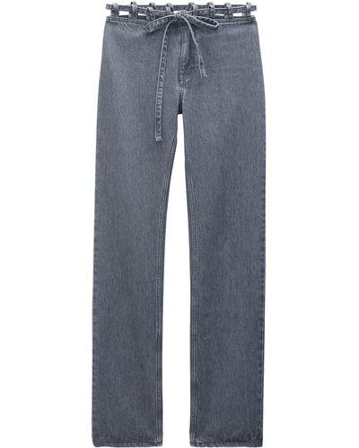 Filippa K Jeans mit Band-Detail in der Taille - Blau