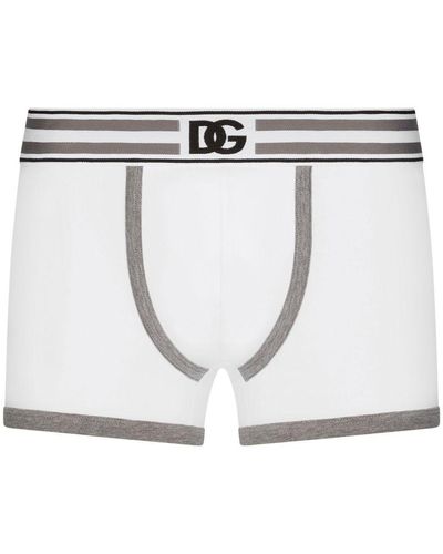 Dolce & Gabbana Regular-fit Stretch Jersey Boxers - White