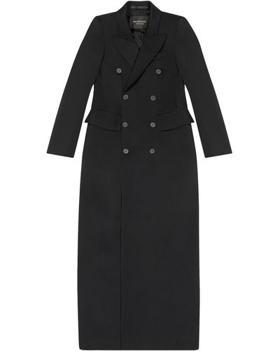 Balenciaga Manteau à boutonnière croisée - Noir