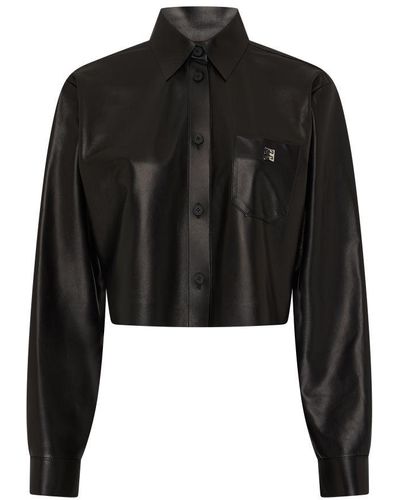 Givenchy Cropped Shirt - Black