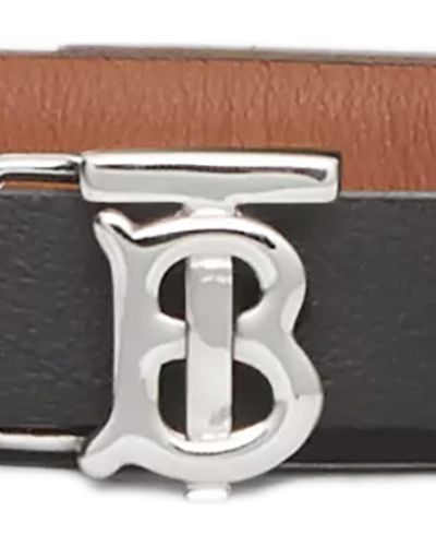 Burberry Reversible Monogram Motif Leather Wrap Belt - Brown