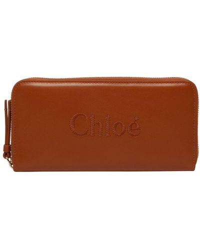 Chloé Sense Wallet - Brown