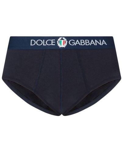 Dolce & Gabbana Two-Way-Stretch Jersey Briefs - Blue