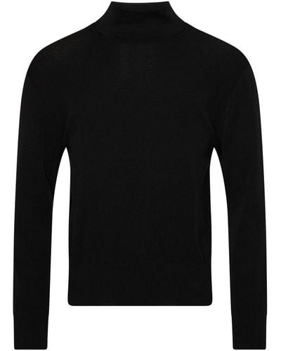 Lemaire Seamless Turtleneck Sweater - Black