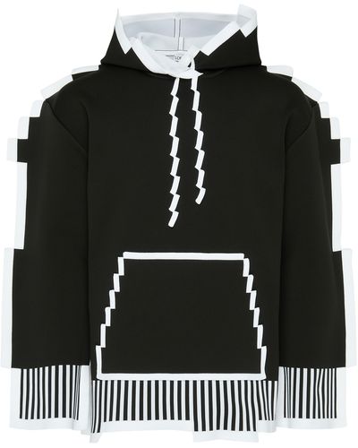 Loewe Sweatshirt à capuche pixelisé - Noir
