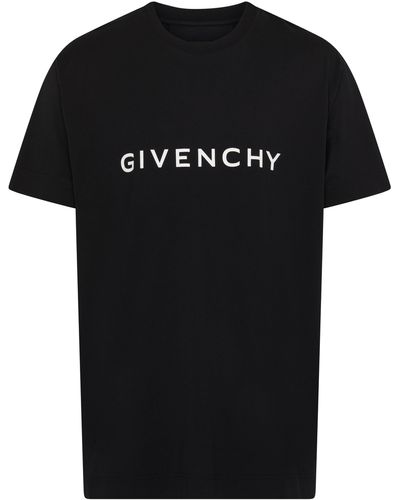 Givenchy T-Shirt Oversize Archetype aus Baumwolle - Schwarz