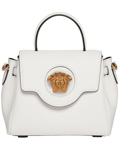 Versace La Medusa Small Handbag - White