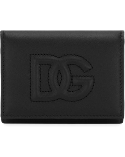 Dolce & Gabbana Geldbörse DG Logo French Flap - Schwarz