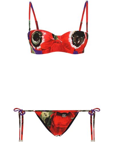 Dolce & Gabbana Triangel-Bikini - Rot
