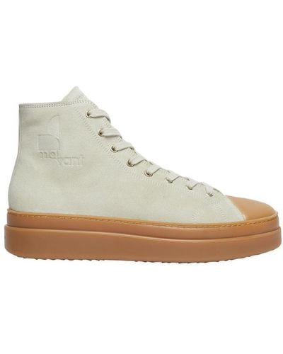 Isabel Marant Austen High High-Top Trainers - Natural