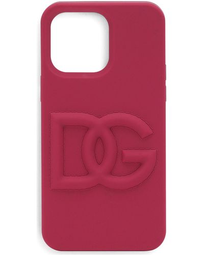 Dolce & Gabbana Hülle für iPhone 14 Pro Max - Rot
