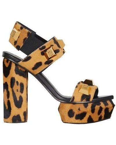 Leopard Platform Sandals