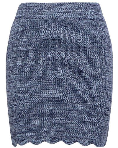Joie Detta Knitted Skirt - Blue