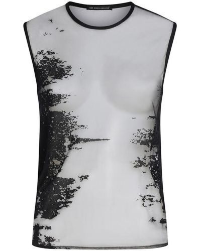 Ann Demeulemeester Biba Sleeveless Top - Grey