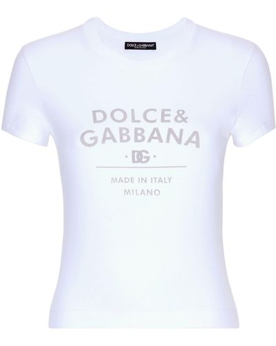 Dolce & Gabbana T-shirt en jersey - Blanc
