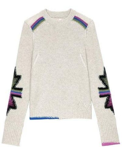 Zadig & Voltaire Halton Cashmere Sweater - White