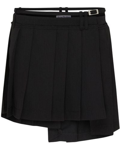 Acne Studios Asymmetric Short Skirt - Black
