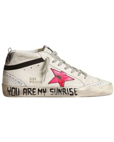 Golden Goose Mid-Star Trainers - Pink