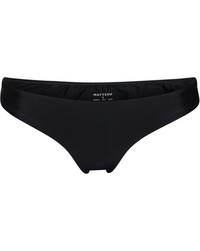 Matteau Bas de bikini taille basse - Noir