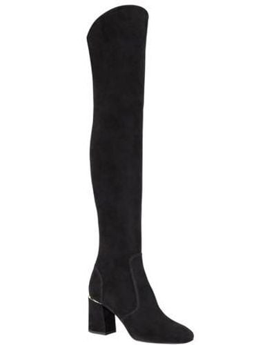 Louis Vuitton black Leather Donna Knee-High Boots 95